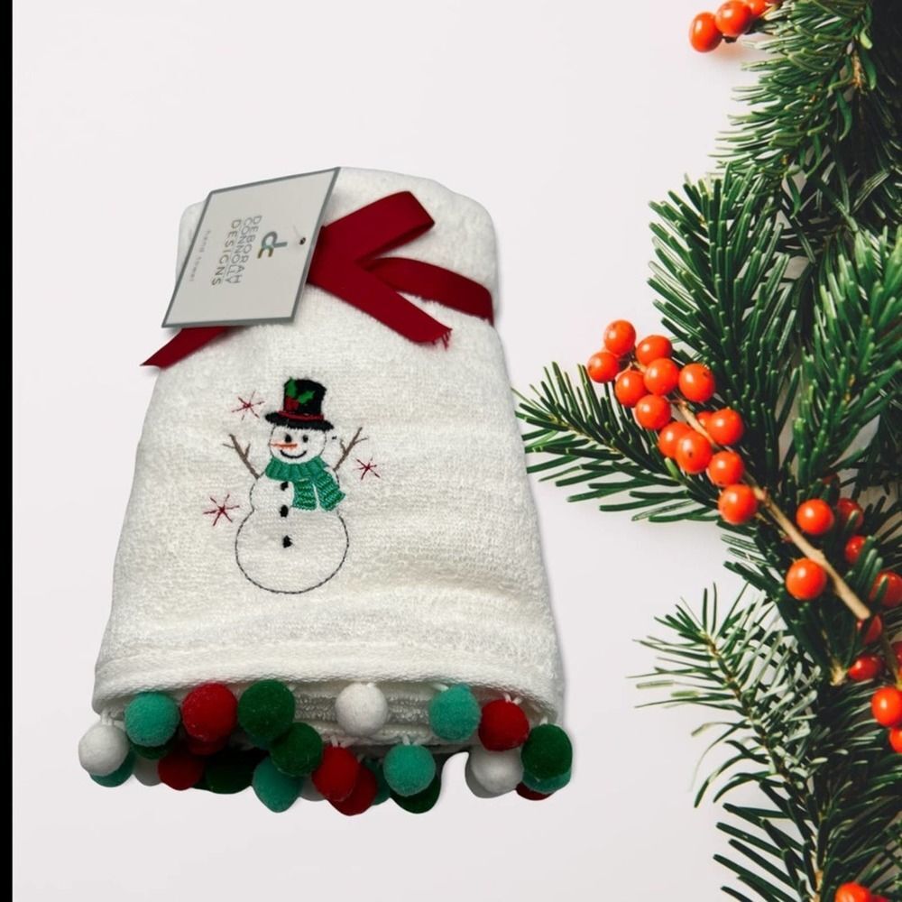 Deborah Connolly Snow Man Hang Towels